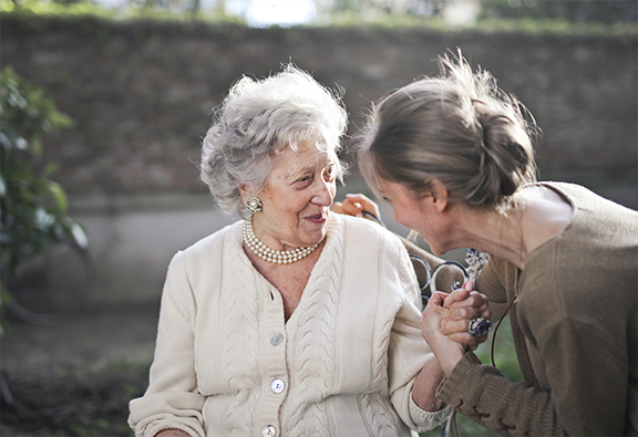 image of a woman with her mother